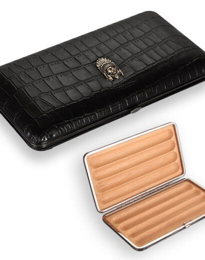 BLACK CROC 5 CIGAR CASE